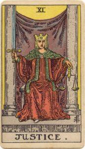 la justicia tarot arcano 11