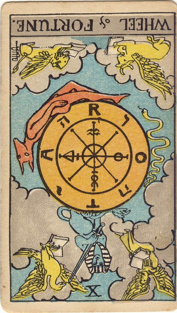 Significado de La Rueda de la Fortuna en el Tarot | Arcano Mayor X