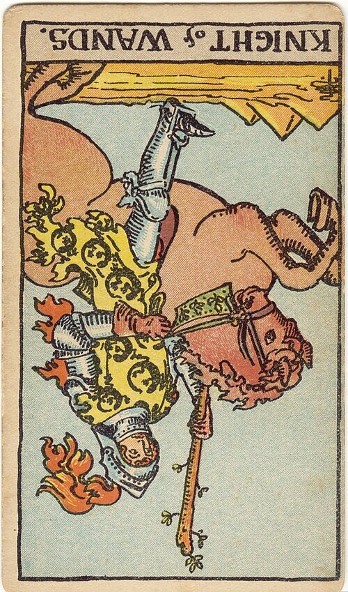 knight of wands tarot significado